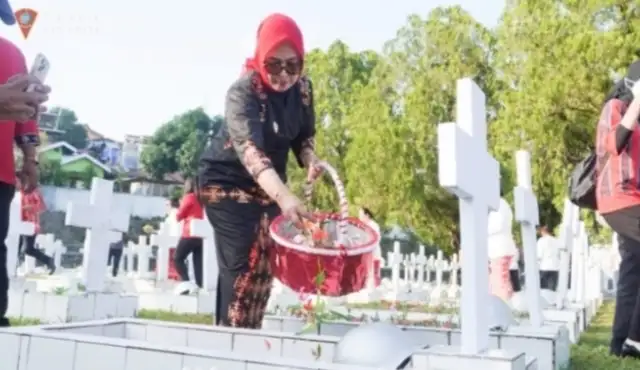 Jelang HUT ke-451, Pemkot Ambon Ziarah ke TMP Kapaha Kenang Jasa Pahlawan